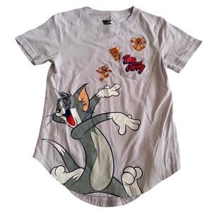 Tom And Jerry Graphic T-Shirt - Purple, Juniors XS
